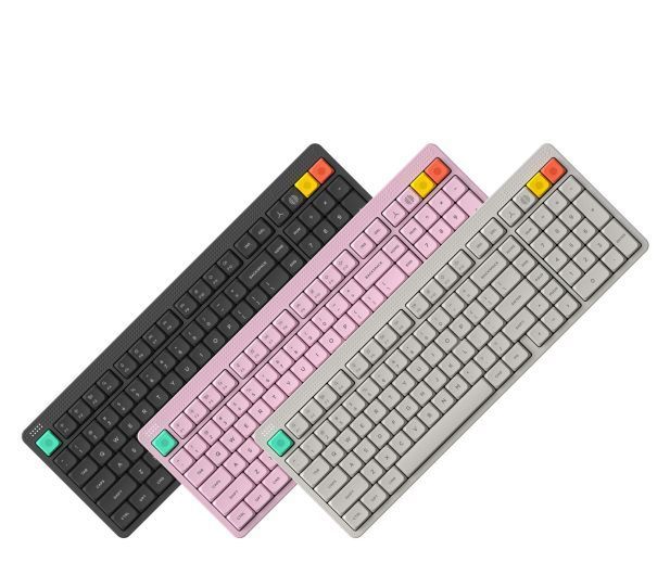 Беспроводная клавиатура NuPhy Node 100 Low / Light Pink / Red nano (NODE100LOWLPRN) xk_1486691 фото