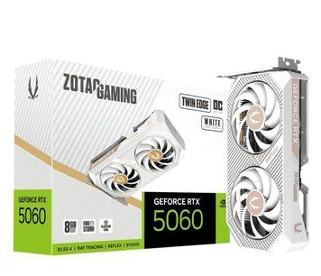 Відеокарта Zotac GeForce RTX 5060 Twin Edge OC White 8GB GDDR7 DLSS5 (ZT-B50600Q-10M) xk_1352204 фото