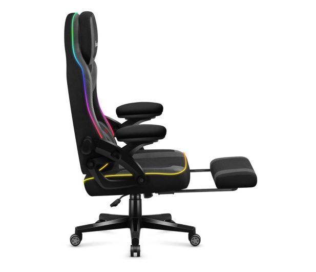 Ігрове крісло Huzaro Force 4.6 Black RGB Smart (HZ-FORCE 4.6 RGB BLACK MESH) xk_1261676 фото