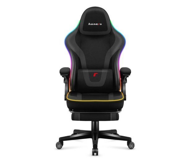 Ігрове крісло Huzaro Force 4.6 Black RGB Smart (HZ-FORCE 4.6 RGB BLACK MESH) xk_1261676 фото