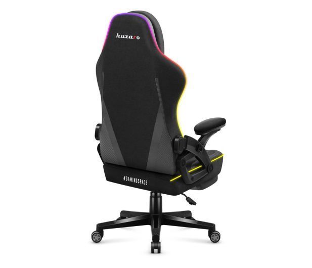 Ігрове крісло Huzaro Force 4.6 Black RGB Smart (HZ-FORCE 4.6 RGB BLACK MESH) xk_1261676 фото
