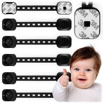 Захист відкривання шафок Ricokids 798202 6 шт чорні jan_p6366 фото