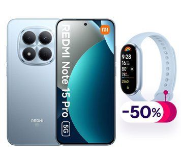 Смартфон Xiaomi Redmi Note 15 Pro 5G 8/256GB Glacier Blue xk_1471036 фото