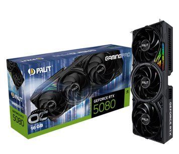 Відеокарта Palit GeForce RTX 5080 GamingPro OC 16GB GDDR7 DLSS4 (NE75080S19T2-GB2031A) xk_1311235 фото