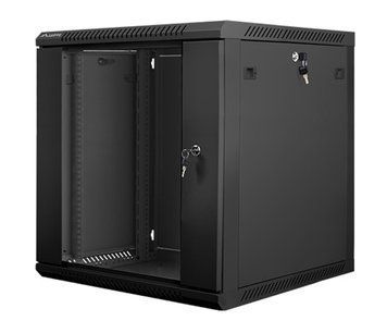 Серверна шафа Lanberg Wall-mounted 19' 12U 600x600mm single-section (black) (WF01-6612-10B) xk_455295 фото