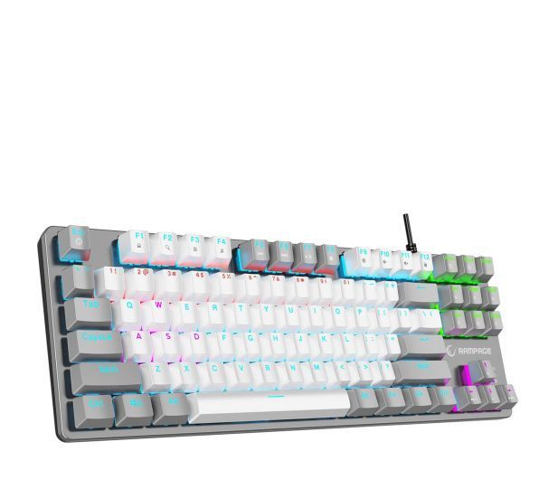 Дротова клавіатура Rampage Snug RGB KRGD Red gray-white (SNUGK14RS-GW) xk_1500405 фото