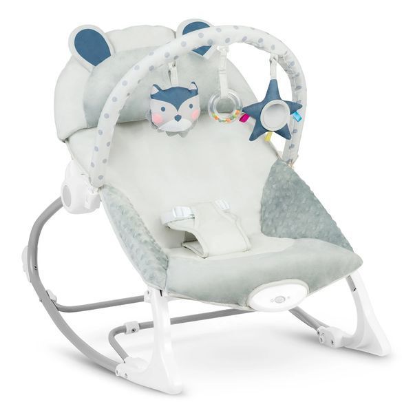 Лежачок-качалка з вібрацією Ricokids - сірий (7328) jan_p7995 фото