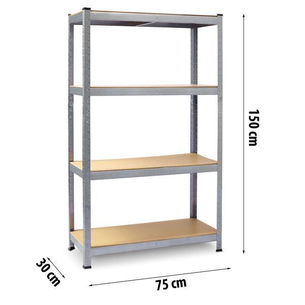 Металевий складський стелаж набір 2 шт 150 x 75 x 30 см Plonos PL-700 (470000-2) jan_p7109 фото