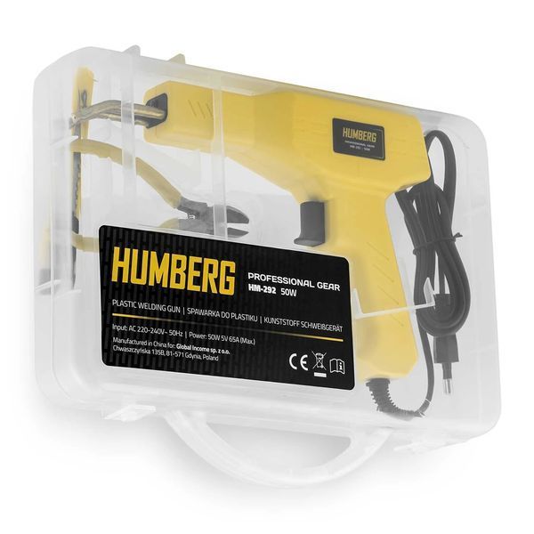 Зварювальний апарат для пластику 50 W + 800 скоб Humberg HM-292 (529200-529901) jan_p7302 фото