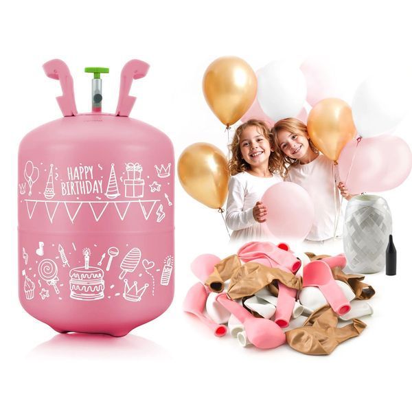 Балон з гелем 0,20 м3 з кульками та стрічкою Ricokids (799001) jan_p7436 фото
