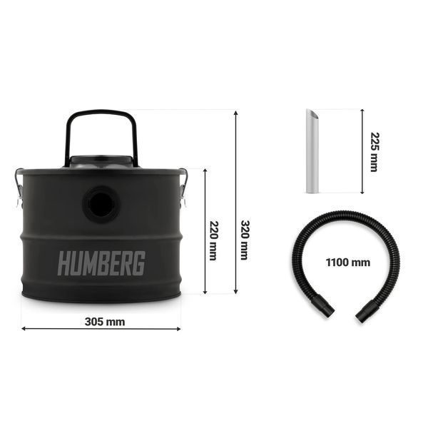 Пилосос для каміна з баком 15L 1200W HM-404 (540400) jan_p5494 фото