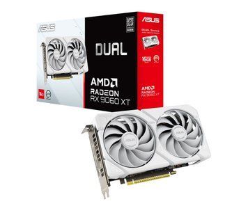 Відеокарта ASUS Radeon RX 9060 XT Dual White 16GB GDDR6 (DUAL-RX9060XT-16G-WHITE) xk_1356668 фото