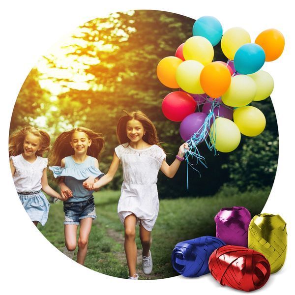 Балон з гелієм 0,20м3 з кульками та стрічкою Ricokids (799000) jan_p4590 фото