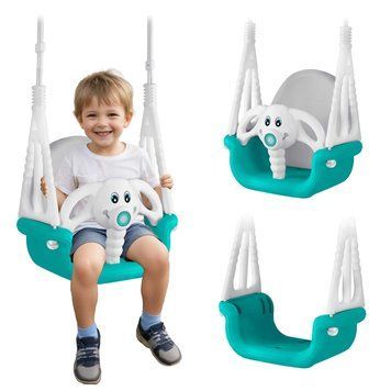 Гойдалка-трансформер Слоник 3в1 Ricokids бірюзова (770201) jan_p7157 фото