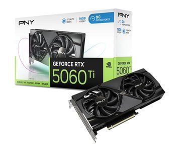 Відеокарта PNY GeForce RTX 5060 Ti Dual Fan OC 16GB GDDR7 DLSS5 (VCG5060T16DFXPB1-O) xk_1363594 фото