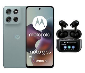 Смартфон Motorola moto g56 5G 8/256GB Gray Mist 120Hz + Smart Buds Pro (PB7Y0026PL + SMA318) xk_1515122 фото
