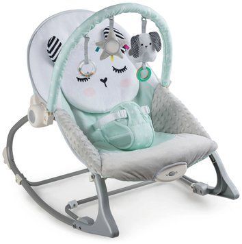 Шезлонг-качалка с вибрацией Nukido - мятный (705401) jan_p7993 фото