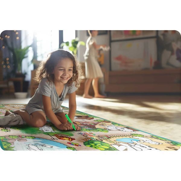 Килимок пінний для розмальовування, складний 120 x 90 x 0,3 см Ricokids RK-344 (734400) jan_p6540 фото