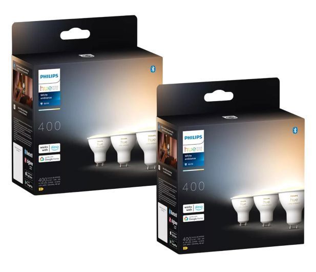 Philips Hue White ambiance Інтелектуальний точковий світильник GU10 (3 шт) X2 (8720169230095 +8720169230095) xk_1469735 фото