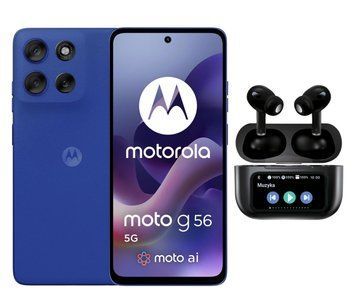 Смартфон Motorola moto g56 5G 8/256GB Dazzling Blue 120Hz + Smart Buds Pro (PB7Y0032PL + SMA318) xk_1515120 фото