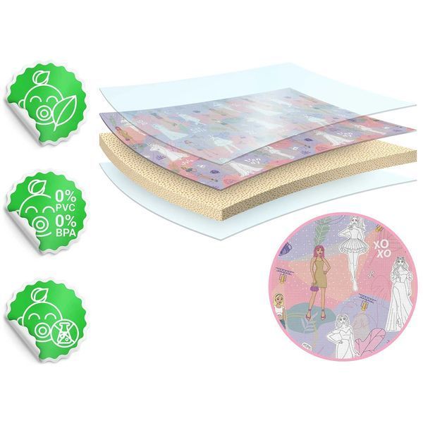Килимок пінний для розмальовування, складний 200 x 120 x 0,3 см Ricokids RK-343 (734301) jan_p6539 фото