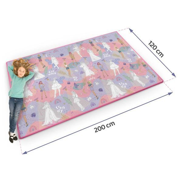 Пінний килимок для розмальовування згортається 200 x 120 x 0,3 см Ricokids RK-343 (734301) jan_p6539 фото