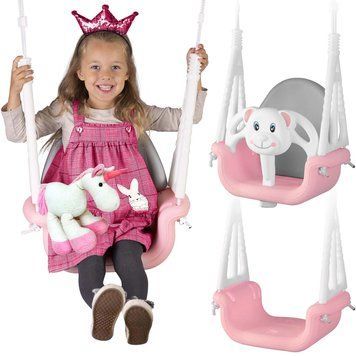 Гойдалка-трансформер Ведмедик 3в1 Ricokids рожева (770101) jan_p5315 фото