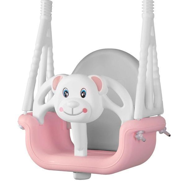 Гойдалка-трансформер Ведмедик 3в1 Ricokids рожева (770101) jan_p5315 фото