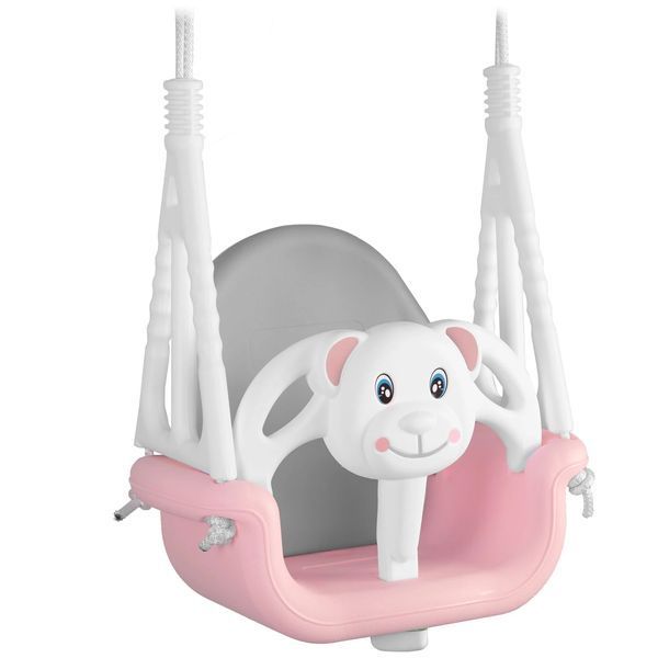 Гойдалка-трансформер Ведмедик 3в1 Ricokids рожева (770101) jan_p5315 фото