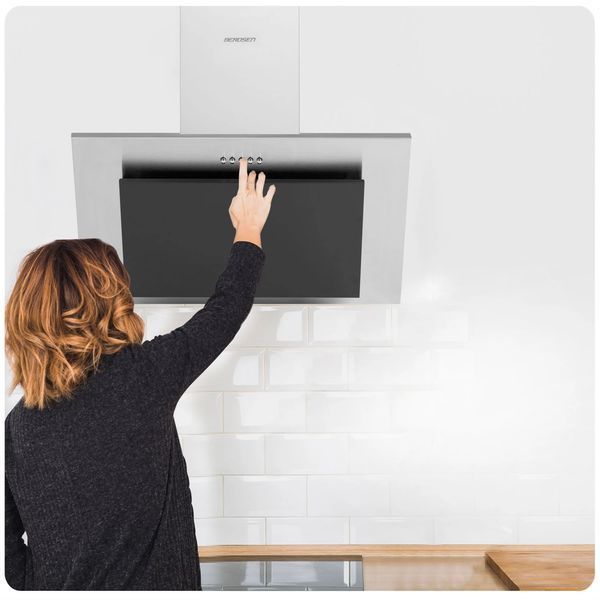 Витяжка кухонна камінна 60 см Inox + чорна BT-209 (3209) jan_p4907 фото
