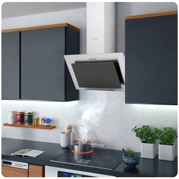 Витяжка кухонна камінна 60 см Inox + чорна BT-209 (3209) jan_p4907 фото