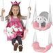 Гойдалка-трансформер Ведмедик 3в1 Ricokids рожева (770101) jan_p5315 фото 1