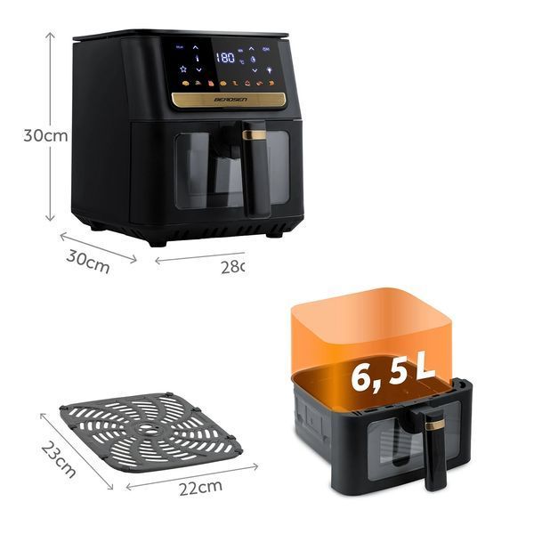 Мультипіч Air fryer Berdsen BD-655 чорна (365501) jan_p8031 фото