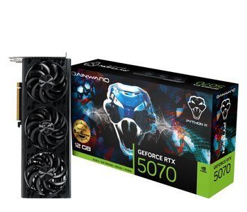 Відеокарта Gainward GeForce RTX 5070 Python III OC 12GB GDDR7 DLSS4 (NE75070S19K9-GB2050T) xk_1322991 фото