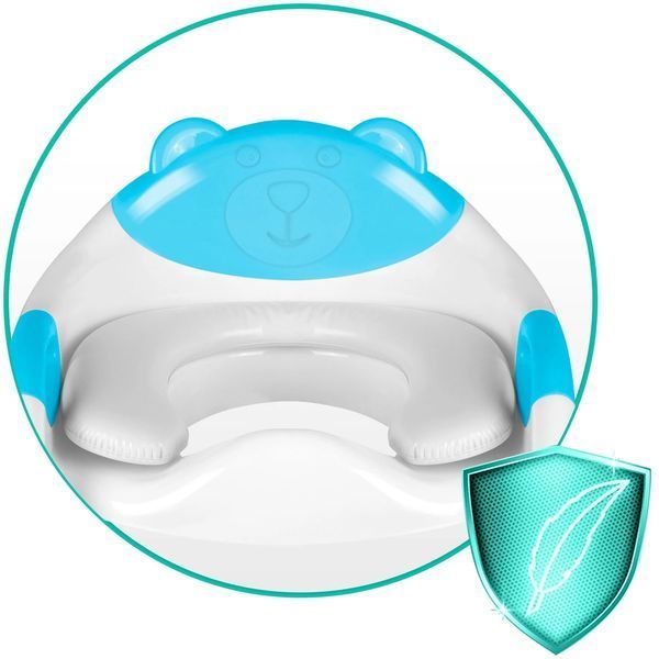 Накладка на унітаз з драбинкою ведмедик Ricokids 729200 блакитна jan_p6382 фото