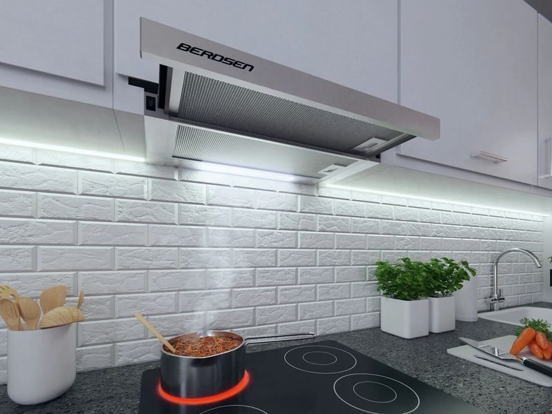 Витяжка кухонна телескопічна Berdsen BE-60-LW 60 см INOX (3131) jan_p386 фото
