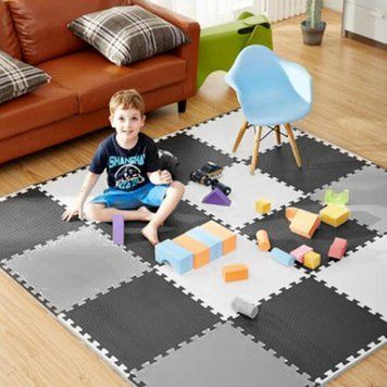 Великий килимок-пазл з піни у вигляді шахівниці Ricokids 180x180cm 9шт (738230) jan_p7838 фото