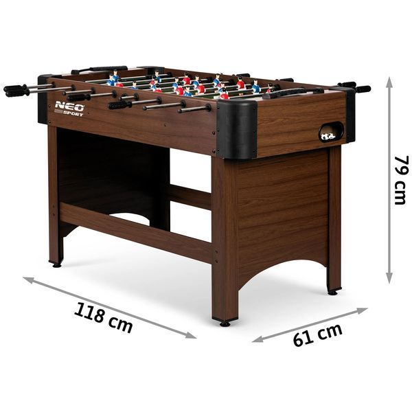 Настільний футбол Neosport 118x61x79 см NS-804 темно-коричневий (180400) jan_p5450 фото