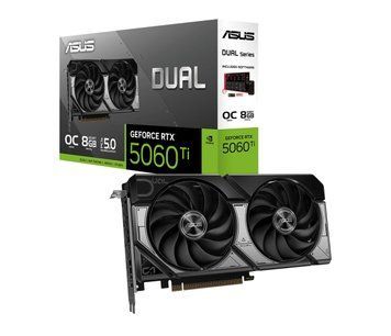 Відеокарта ASUS GeForce RTX 5060 Ti Dual OC 8GB GDDR7 DLSS5 (DUAL-RTX5060TI-O8G) xk_1331416 фото