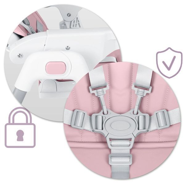Стільчик для годування Ricokids Tulo рожевий (700602) jan_p6347 фото