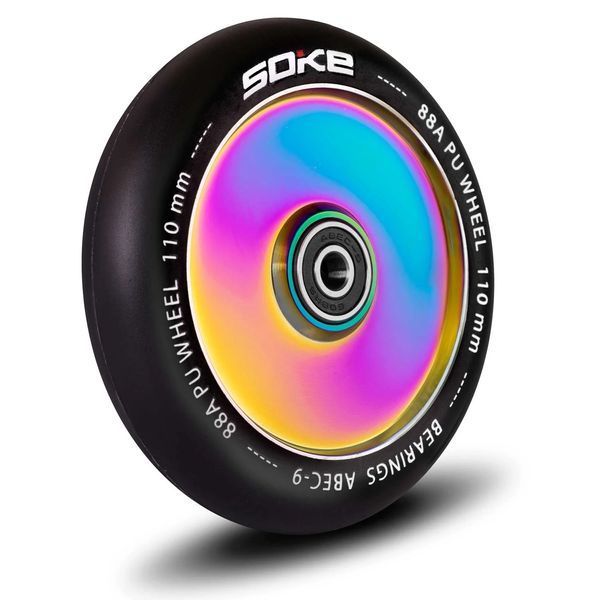 Колеса для самоката 110 мм суцільні rainbow 2 шт (1668) jan_p5232 фото