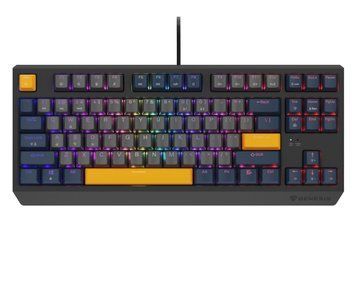 Дротова клавіатура Genesis THOR 230 TKL NAVAL BLUE NEGATIVE US RGB MECHANICAL OUTEMU (NKG-2164) xk_1351040 фото