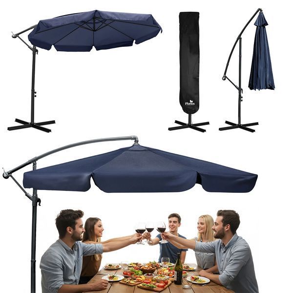 Садова складна парасолька 8-секційний 350 см з чохлом Plonos PL-881 (488102) jan_p7500 фото