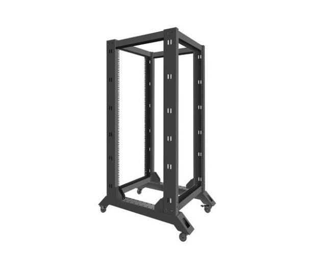 Серверна шафа Lanberg Standing 19' 27U 600x800mm Open Rack (black) (OR01-6827-B) xk_455670 фото