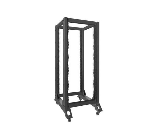 Серверна шафа Lanberg Standing 19' 27U 600x800mm Open Rack (black) (OR01-6827-B) xk_455670 фото