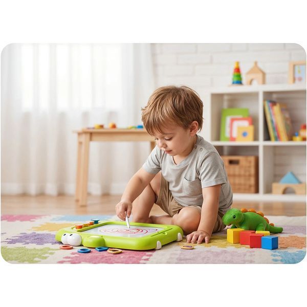Znikopis магнітна дошка-пазл, дитячий столик для гри в танграм Ricokids RK-823 (782300) jan_p8002 фото