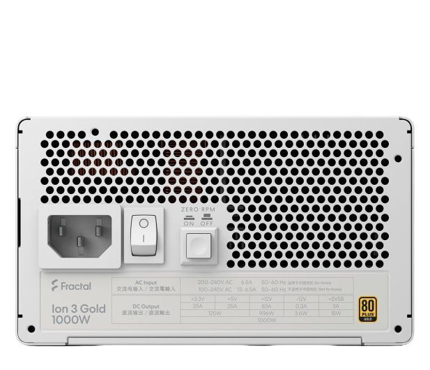 Блок питания Fractal Design Ion 3 Gold 1000W 80 Plus Gold (FD-P-IA3G-101) xk_1417872 фото