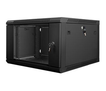 Серверна шафа Lanberg Hanging 19' 6U 600x600mm single-section (black) (WF01-6606-10B) xk_455289 фото