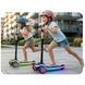 Триколісний балансирний самокат для дітей Ricokids Leddi з LED чорний з рожевим (766002) jan_p8178 фото 5