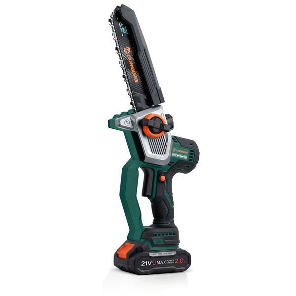 Акумуляторна ланцюгова пила 2x2,0 Ah PRO, гілкоріз 10&Prime; 8&Prime; Humberg HM-437 (543712) jan_p8551 фото